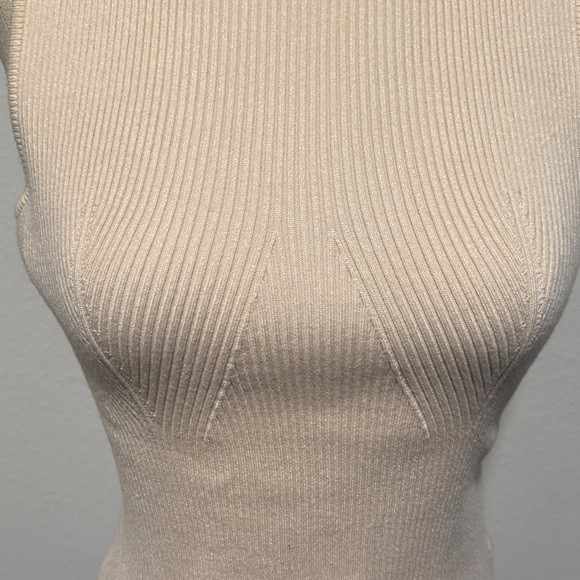 Commense Cream Ribbed Tank Top - Picture 2 of 3